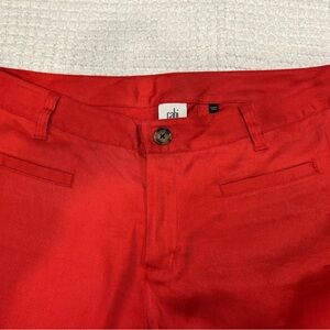 Cabi Red Linen pants (size 14 Tall)